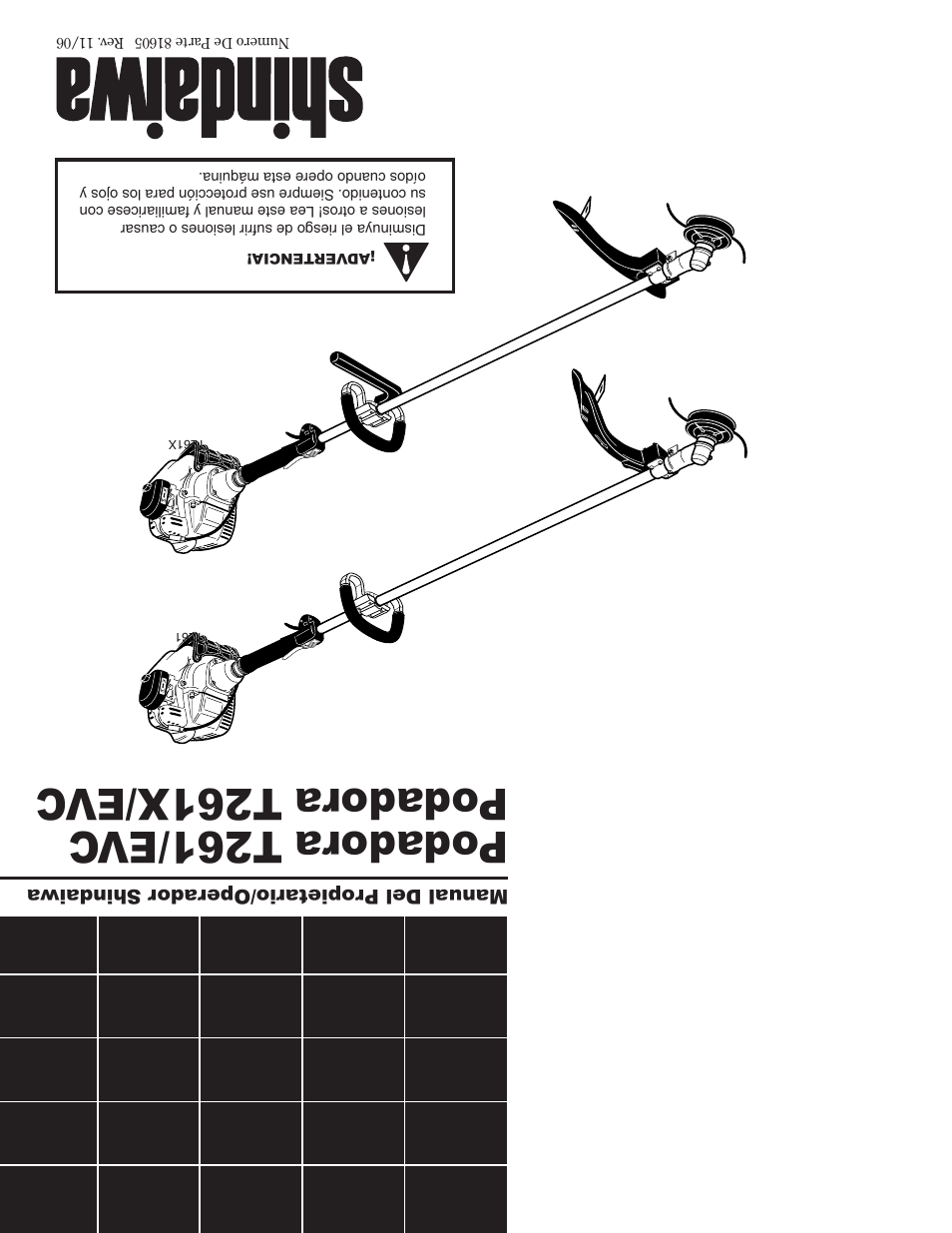 Shindaiwa 81605 User Manual | Page 40 / 40