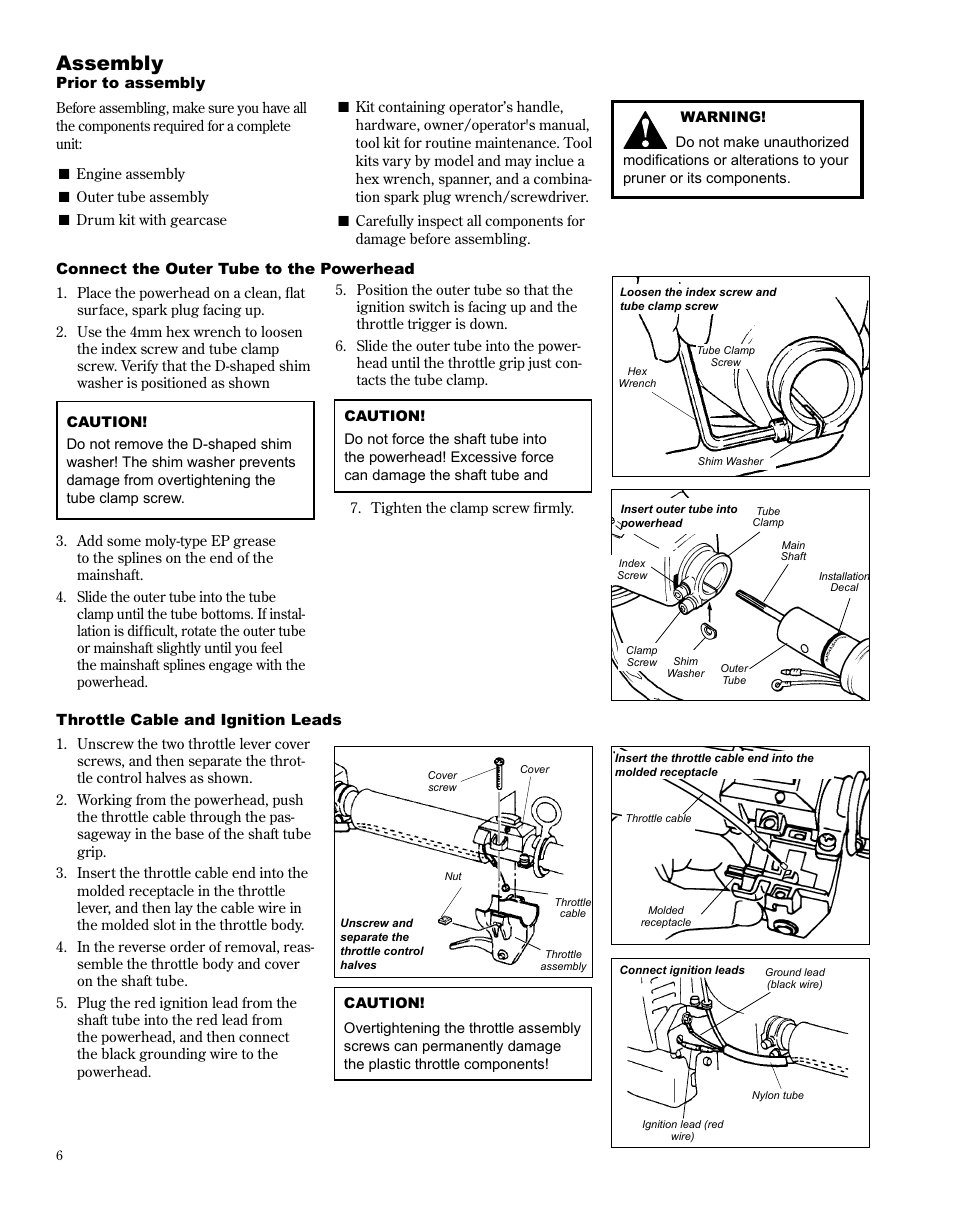 Assembly | Shindaiwa PowerBroom PB270 User Manual | Page 6 / 28