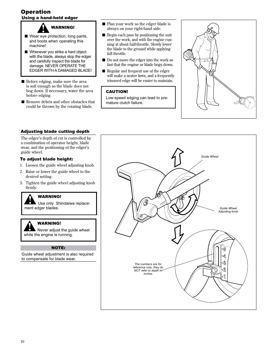 Operation | Shindaiwa 89307 User Manual | Page 10 / 60