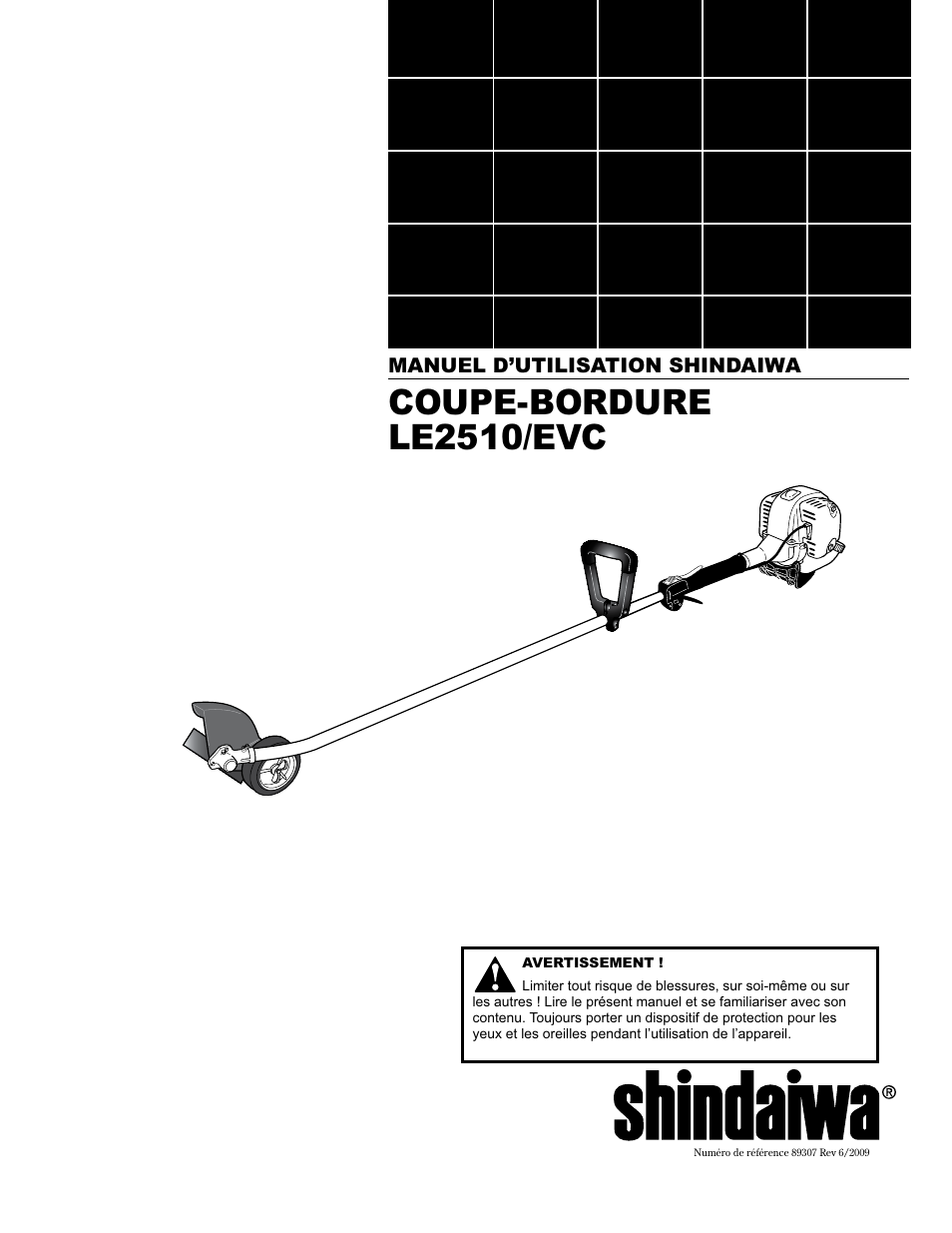 Coupe-bordure le2510/evc | Shindaiwa 89307 User Manual | Page 41 / 60