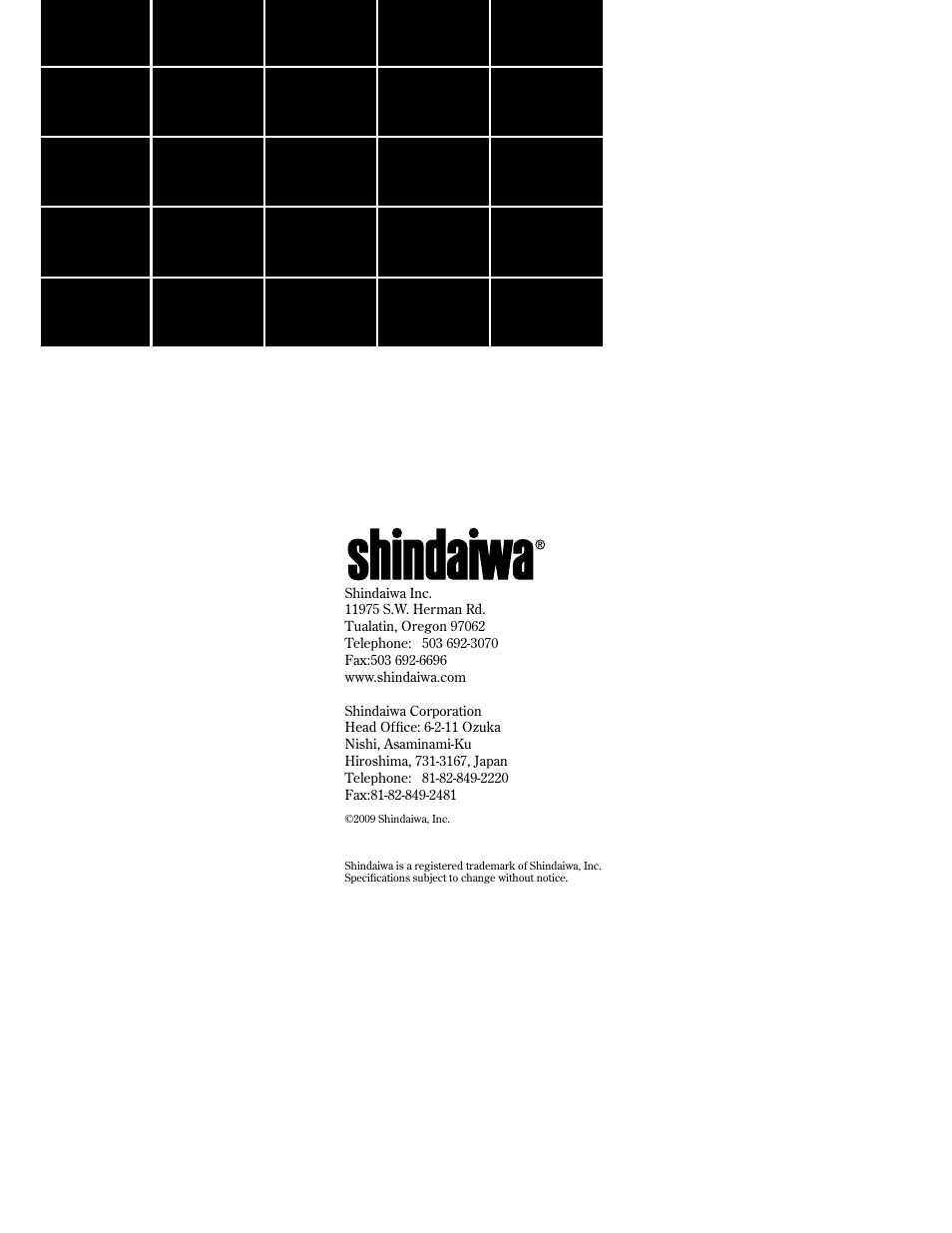 Shindaiwa 89307 User Manual | Page 60 / 60