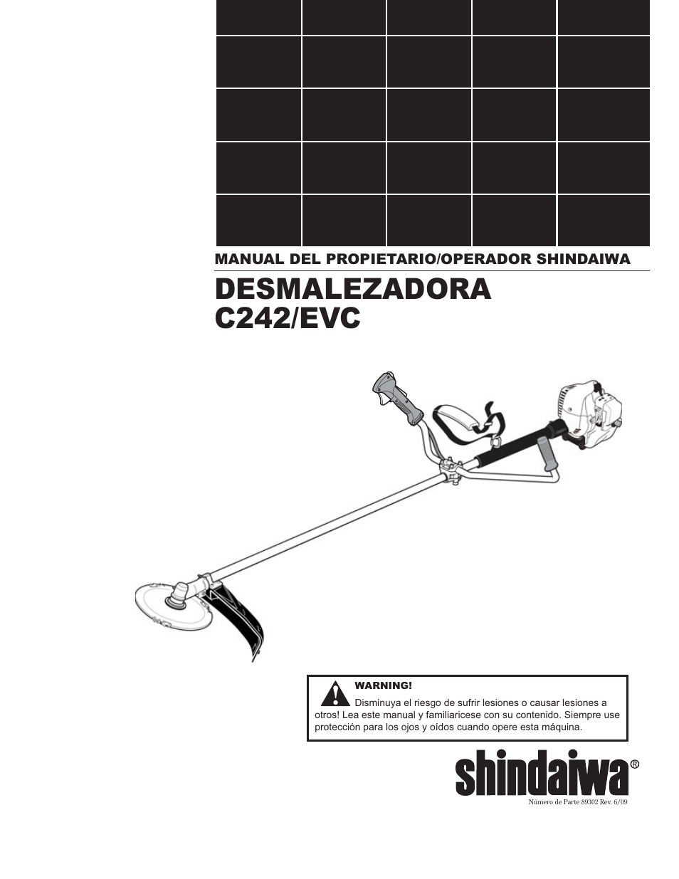 Desmalezadora c242/evc | Shindaiwa 89302 User Manual | Page 25 / 72