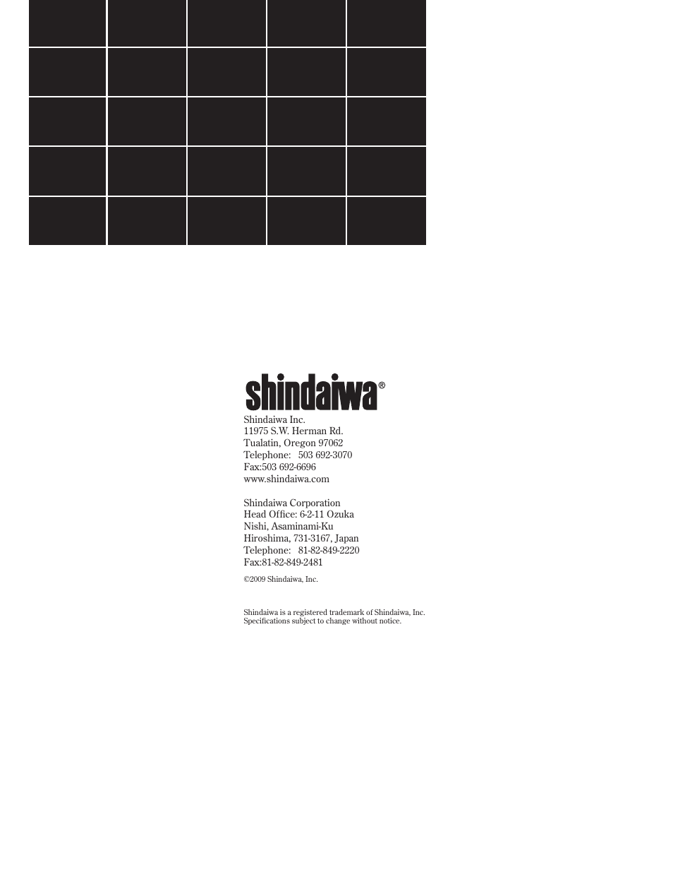 Shindaiwa 89302 User Manual | Page 72 / 72