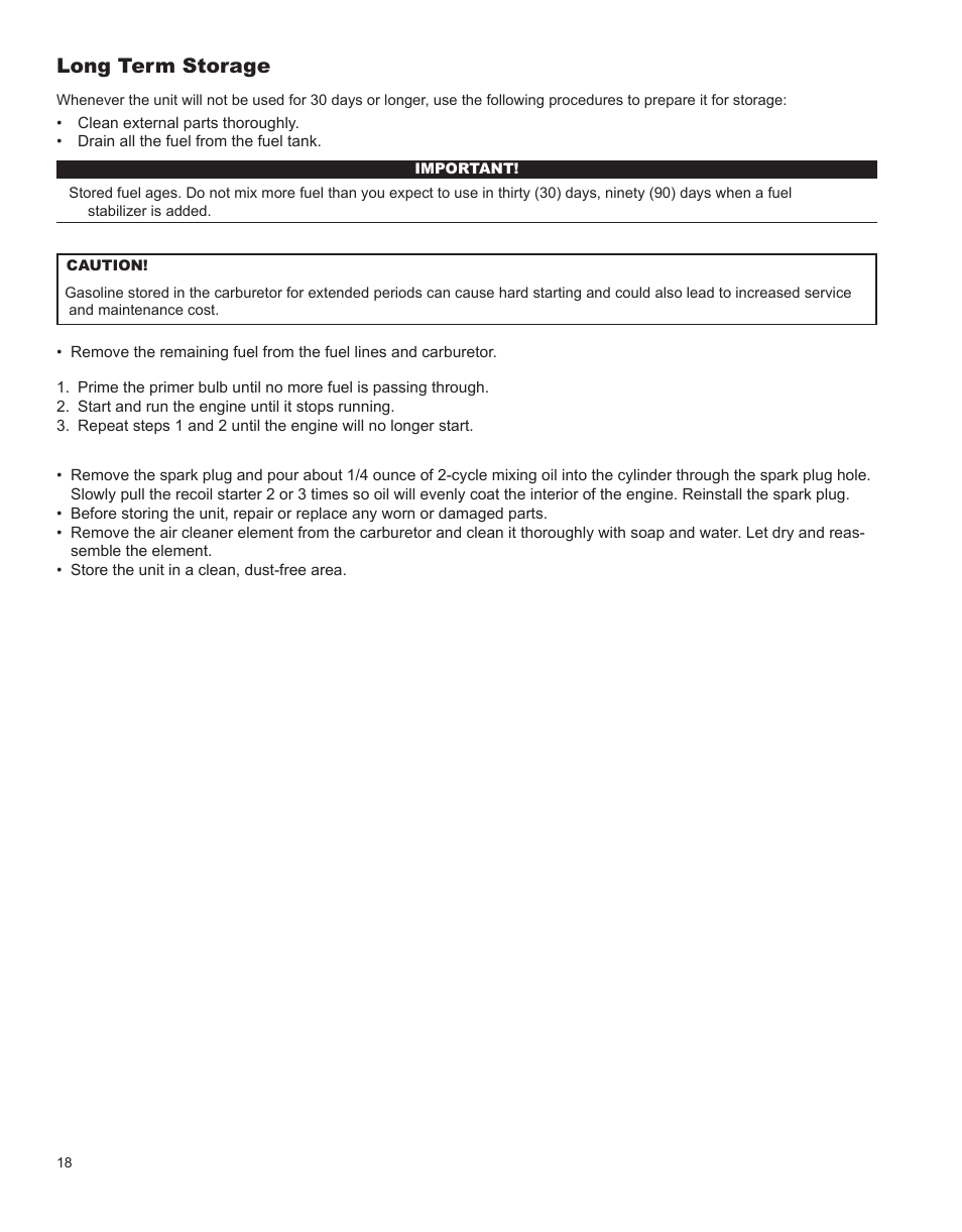 Spark plug, Cooling system, Long term storage | Shindaiwa HT231 User Manual | Page 18 / 28