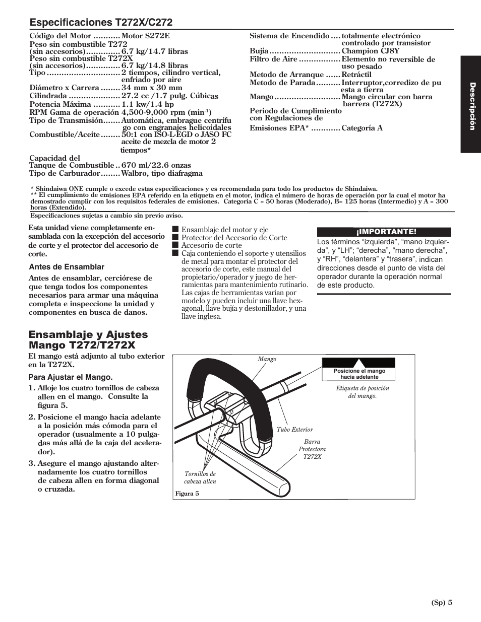 Shindaiwa 80974 User Manual | Page 25 / 40