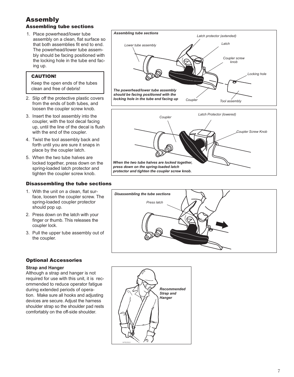 Assembly | Shindaiwa 80274 User Manual | Page 7 / 16