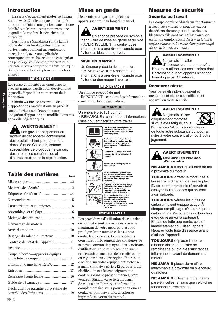 Shindaiwa 81643 User Manual | Page 42 / 60