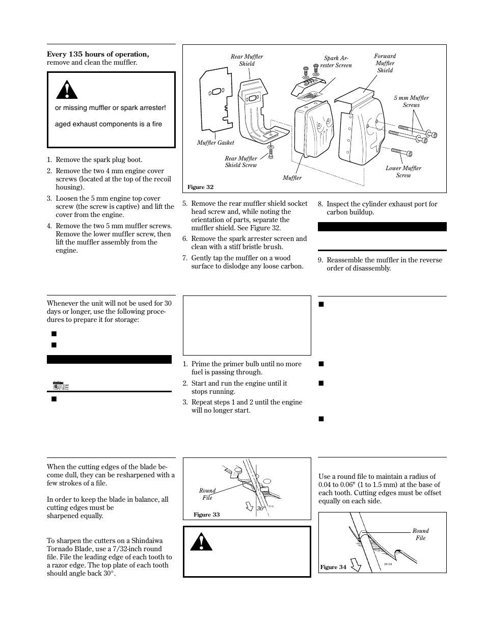 Hedge trimming, Maintenance, Hour maintenace | Long term storage, Blade sharpening | Shindaiwa 81646 User Manual | Page 15 / 48