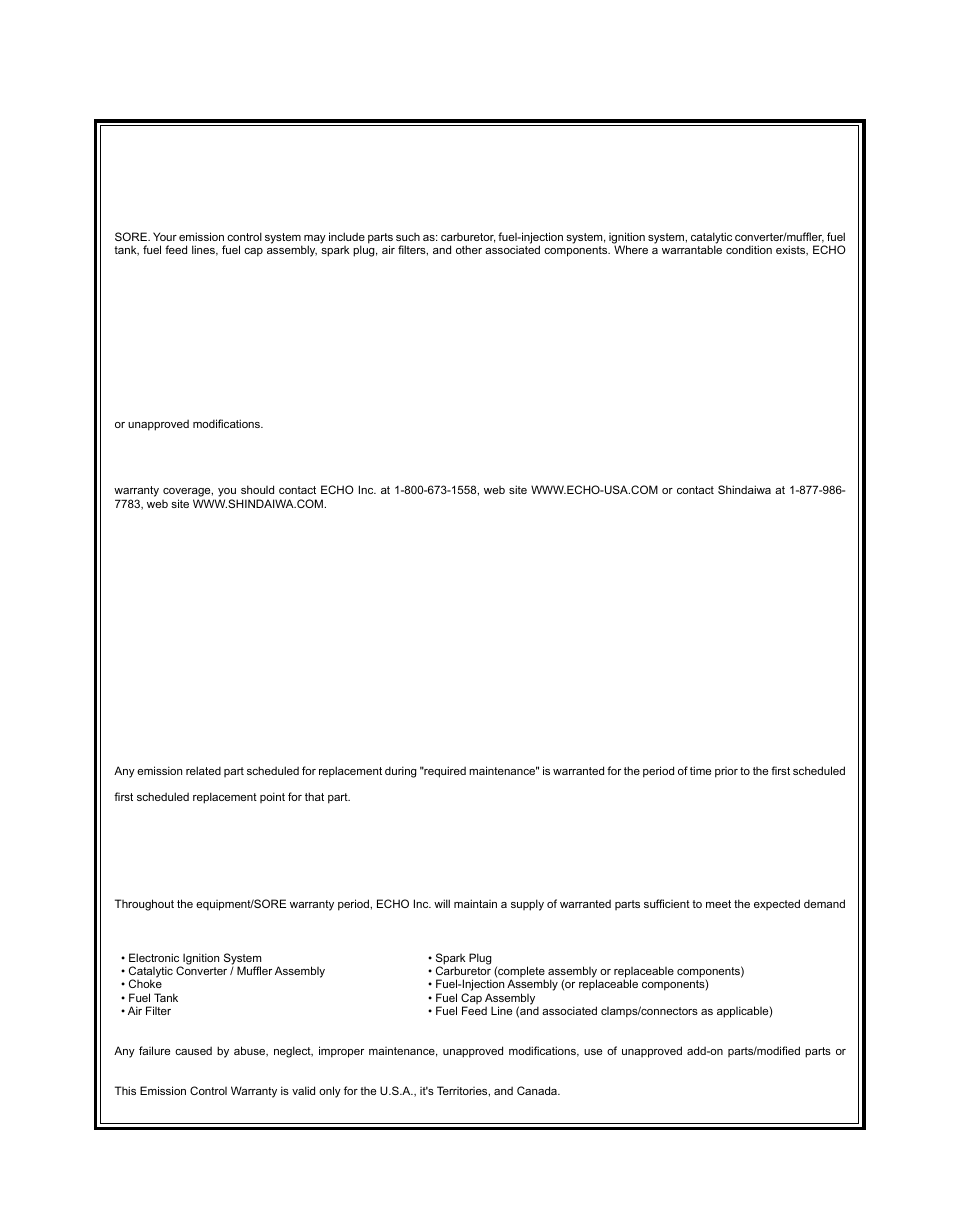 Shindaiwa 81646 User Manual | Page 21 / 48