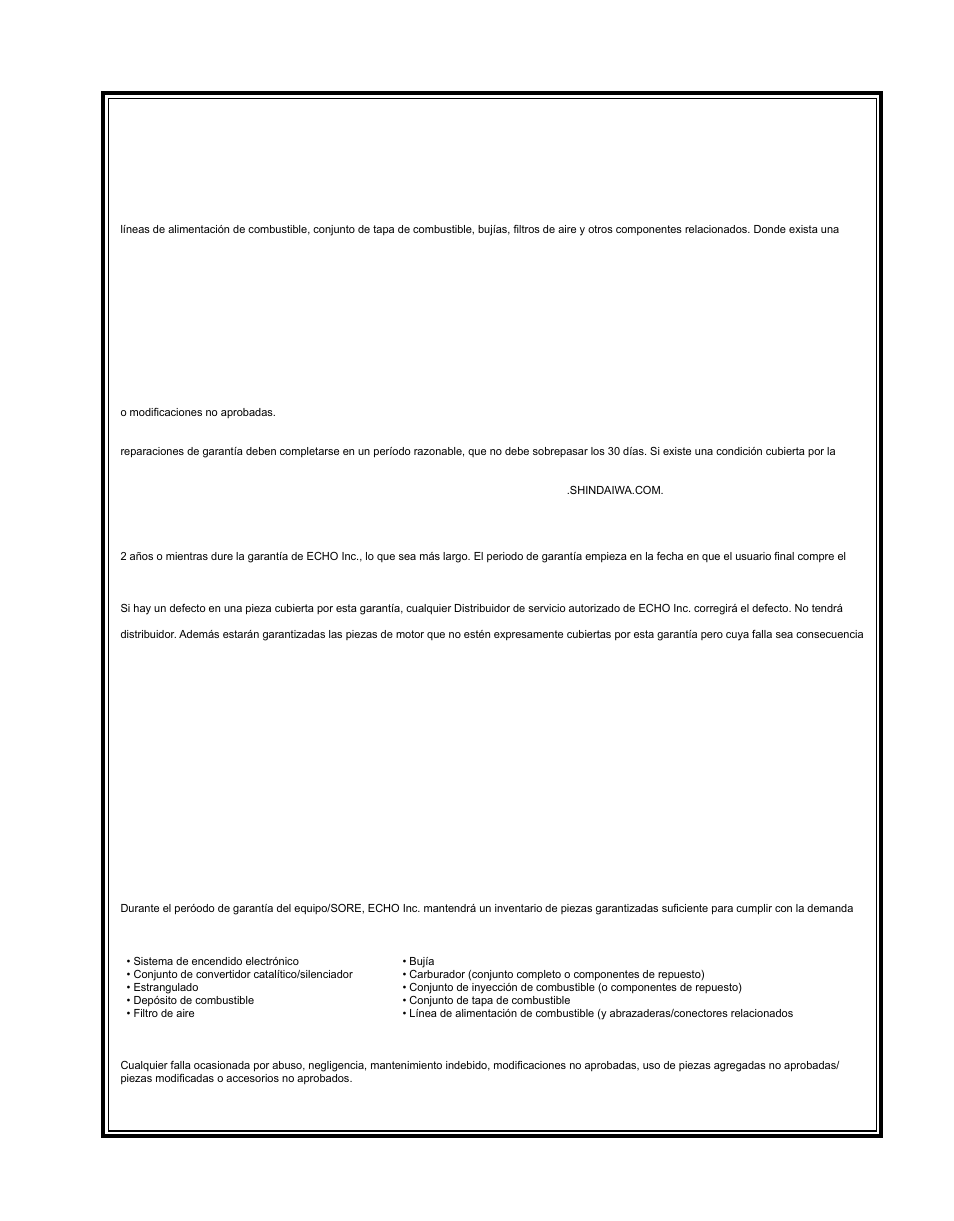 Shindaiwa 81646 User Manual | Page 45 / 48