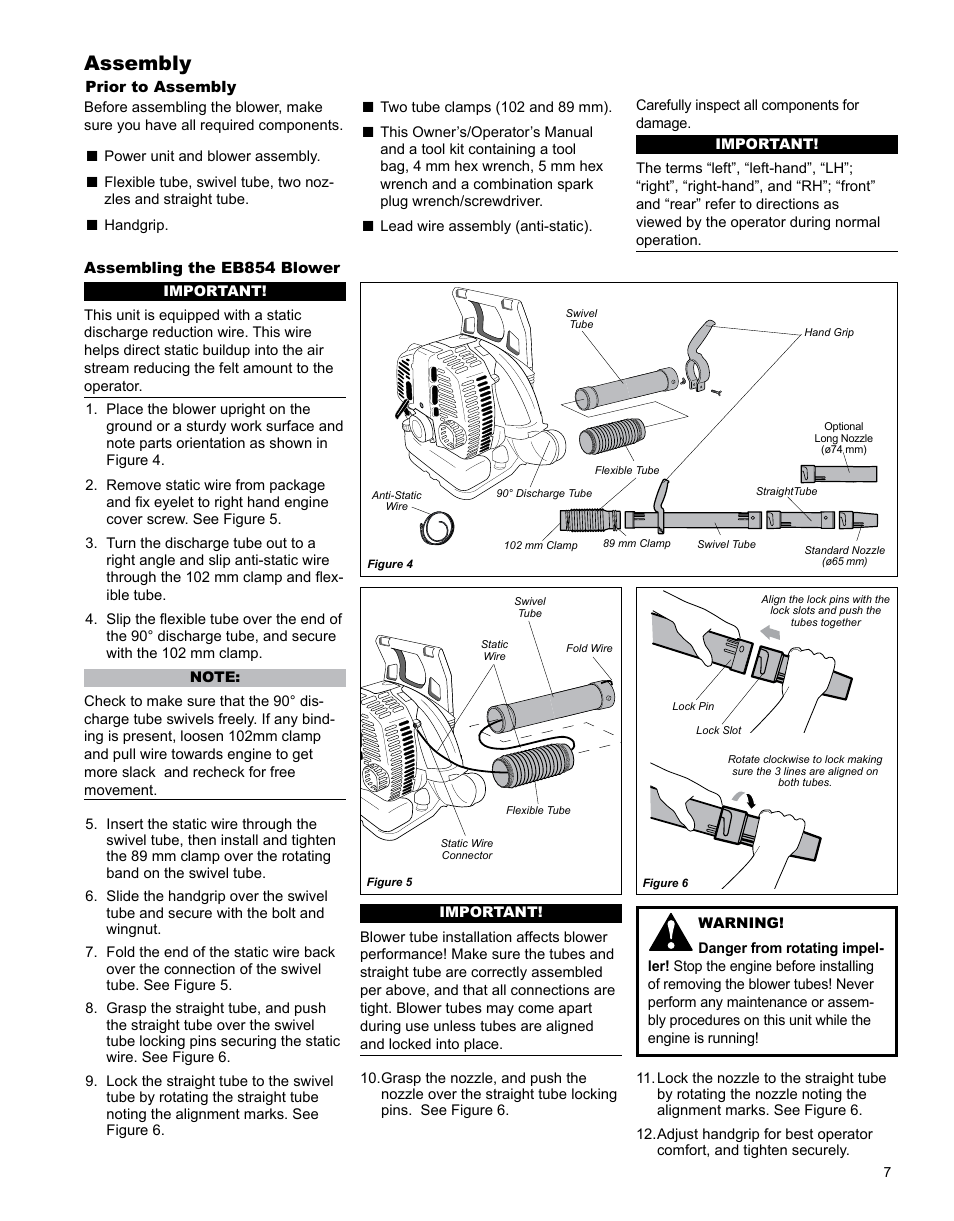 Assembly | Shindaiwa X7501970601 User Manual | Page 7 / 28