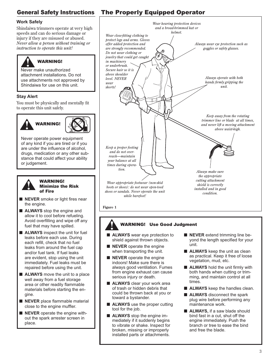 Shindaiwa 81601 User Manual | Page 3 / 40