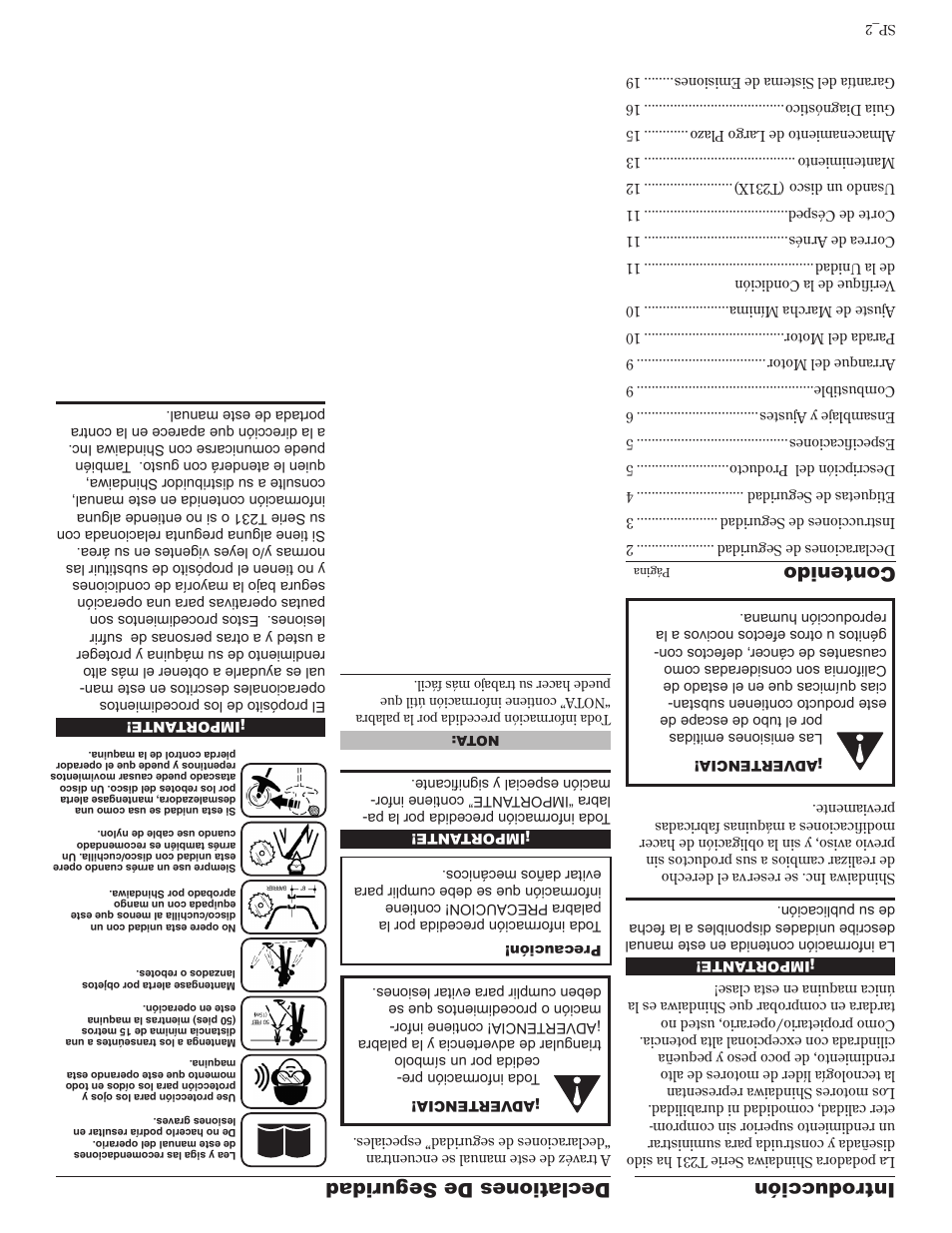 Shindaiwa 81601 User Manual | Page 39 / 40