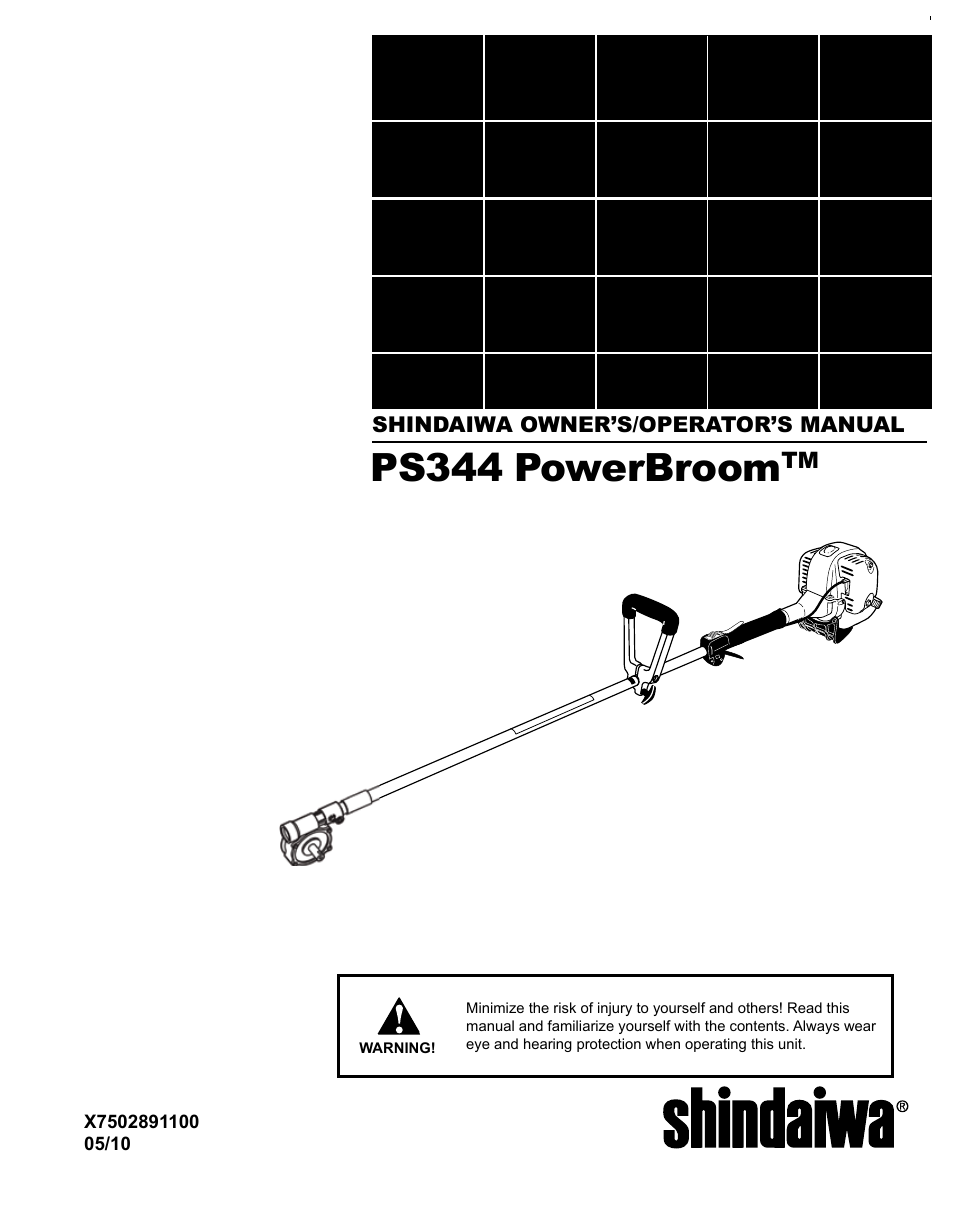 Shindaiwa PowerBroom PS344 User Manual | 28 pages