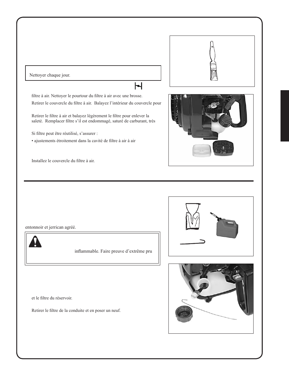 Danger | Shindaiwa SV212 User Manual | Page 73 / 84