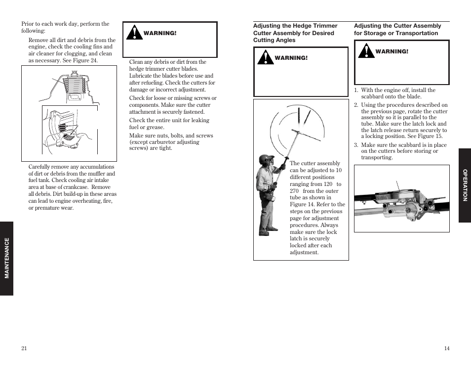 Daily maintenance | Shindaiwa 63848-94010 User Manual | Page 15 / 18