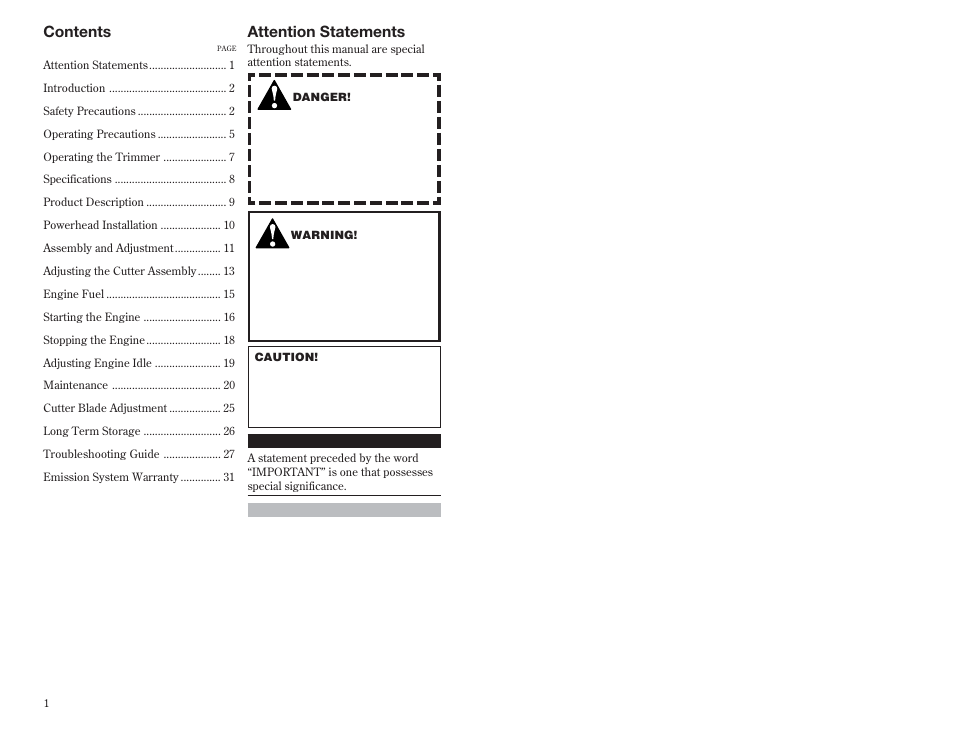 Shindaiwa 63848-94010 User Manual | Page 2 / 18