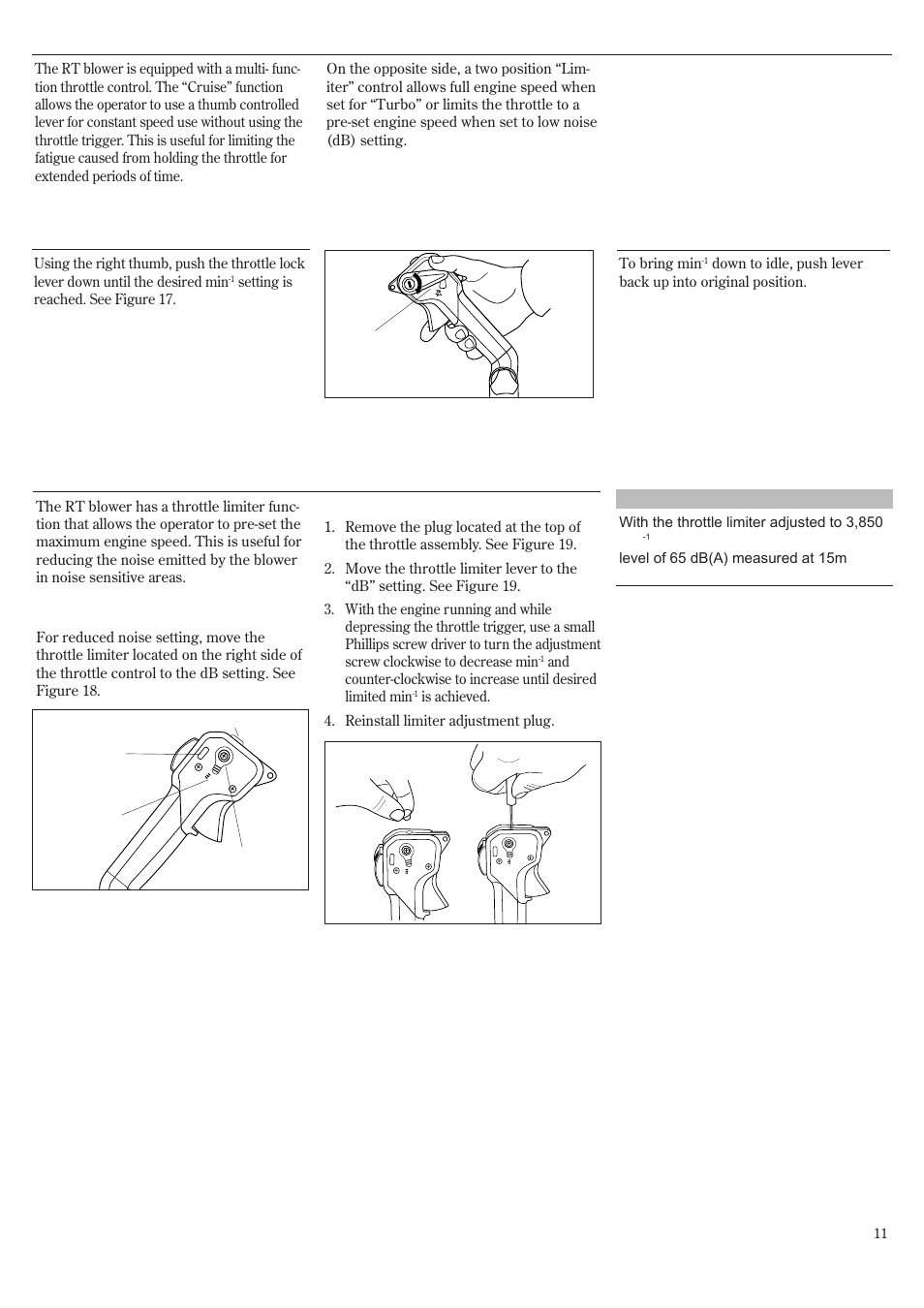 Throttle control rt | Shindaiwa EB8520 User Manual | Page 11 / 60