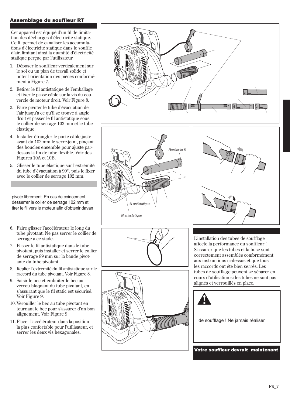 Assemblage (suite) | Shindaiwa EB8520 User Manual | Page 47 / 60