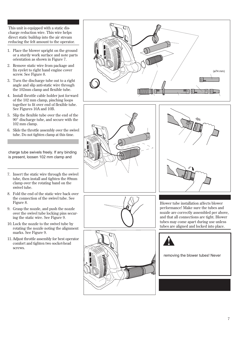 Assembly (continued) | Shindaiwa EB8520 User Manual | Page 7 / 60