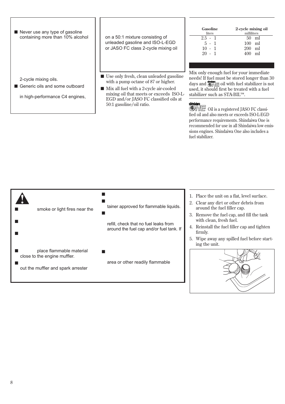 Shindaiwa EB8520 User Manual | Page 8 / 60