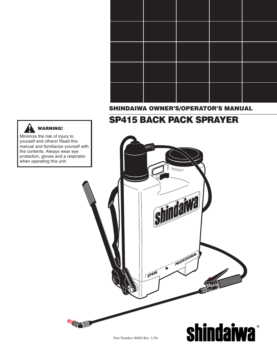 Shindaiwa SP415 User Manual | 12 pages