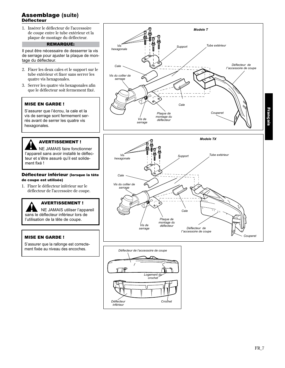 Assemblage (suite) | Shindaiwa 89300 User Manual | Page 55 / 72