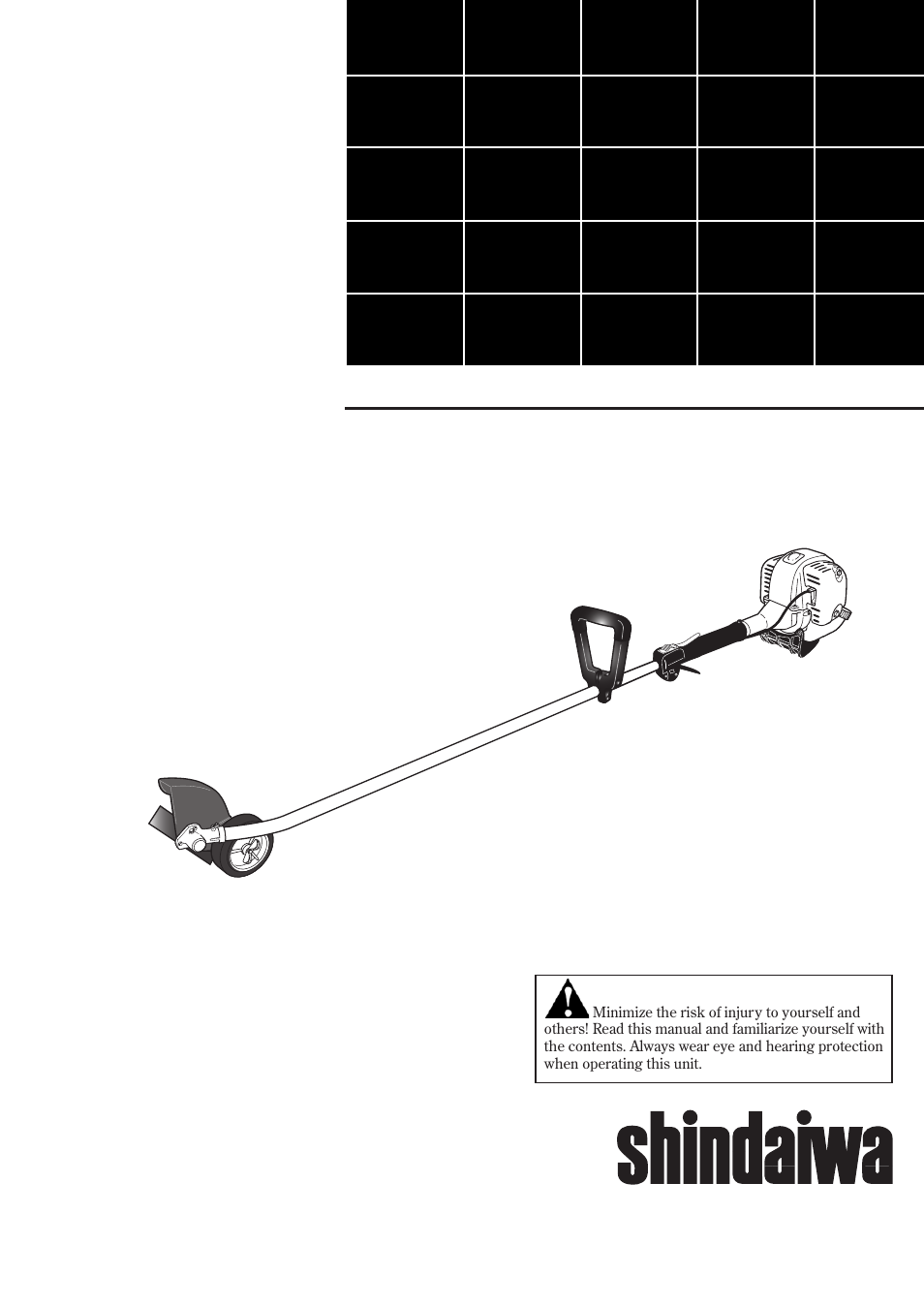 Shindaiwa 81719 User Manual | 36 pages