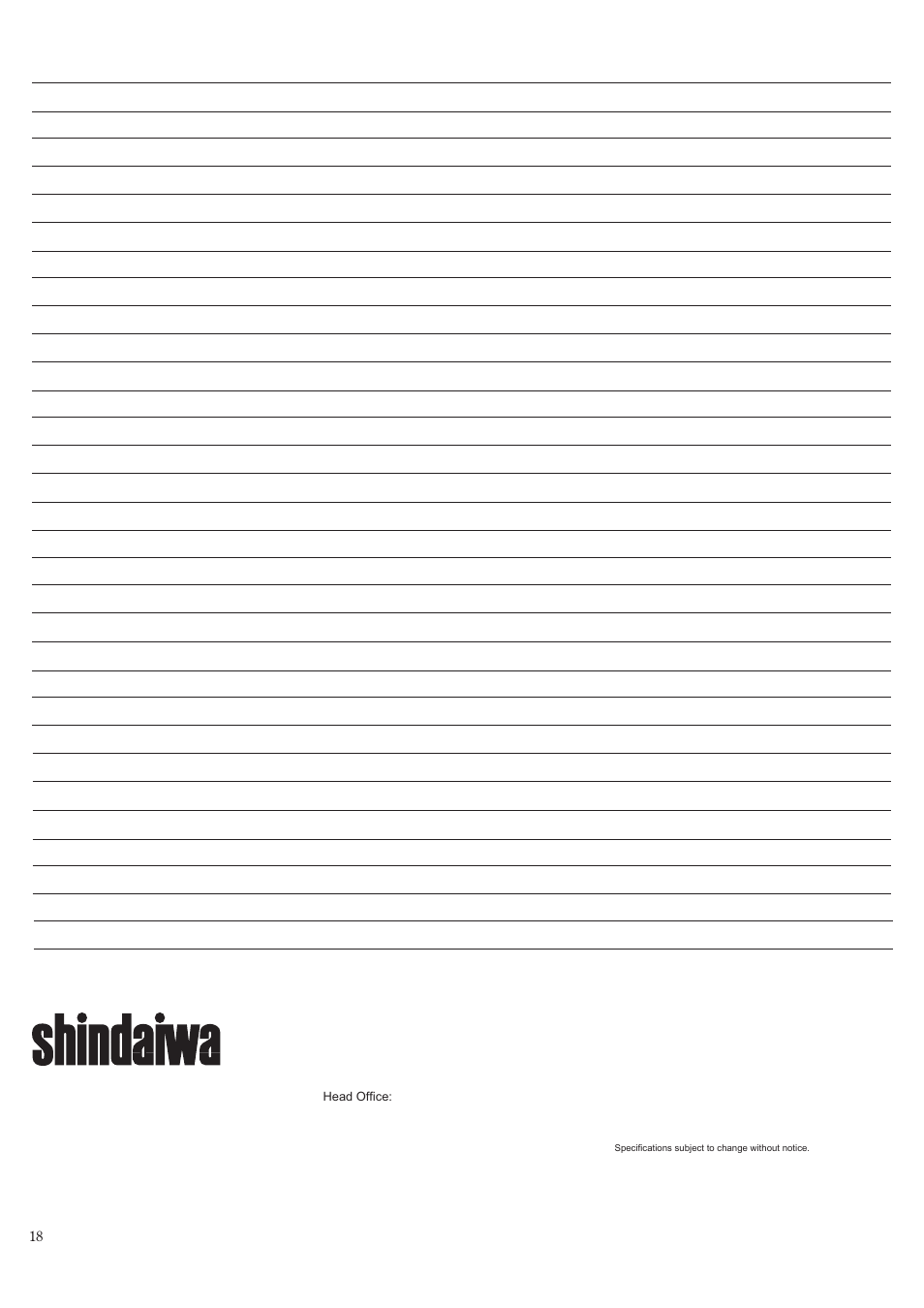 Shindaiwa 81719 User Manual | Page 18 / 36