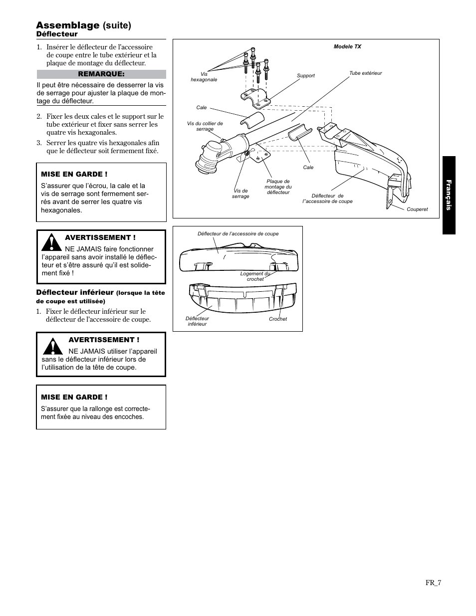 Assemblage (suite) | Shindaiwa 89304 User Manual | Page 55 / 72