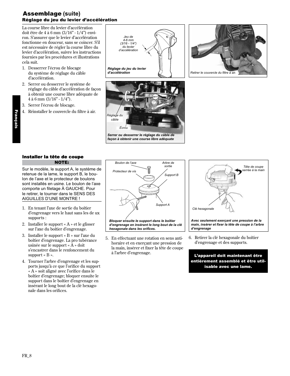 Assemblage (suite) | Shindaiwa 89304 User Manual | Page 56 / 72