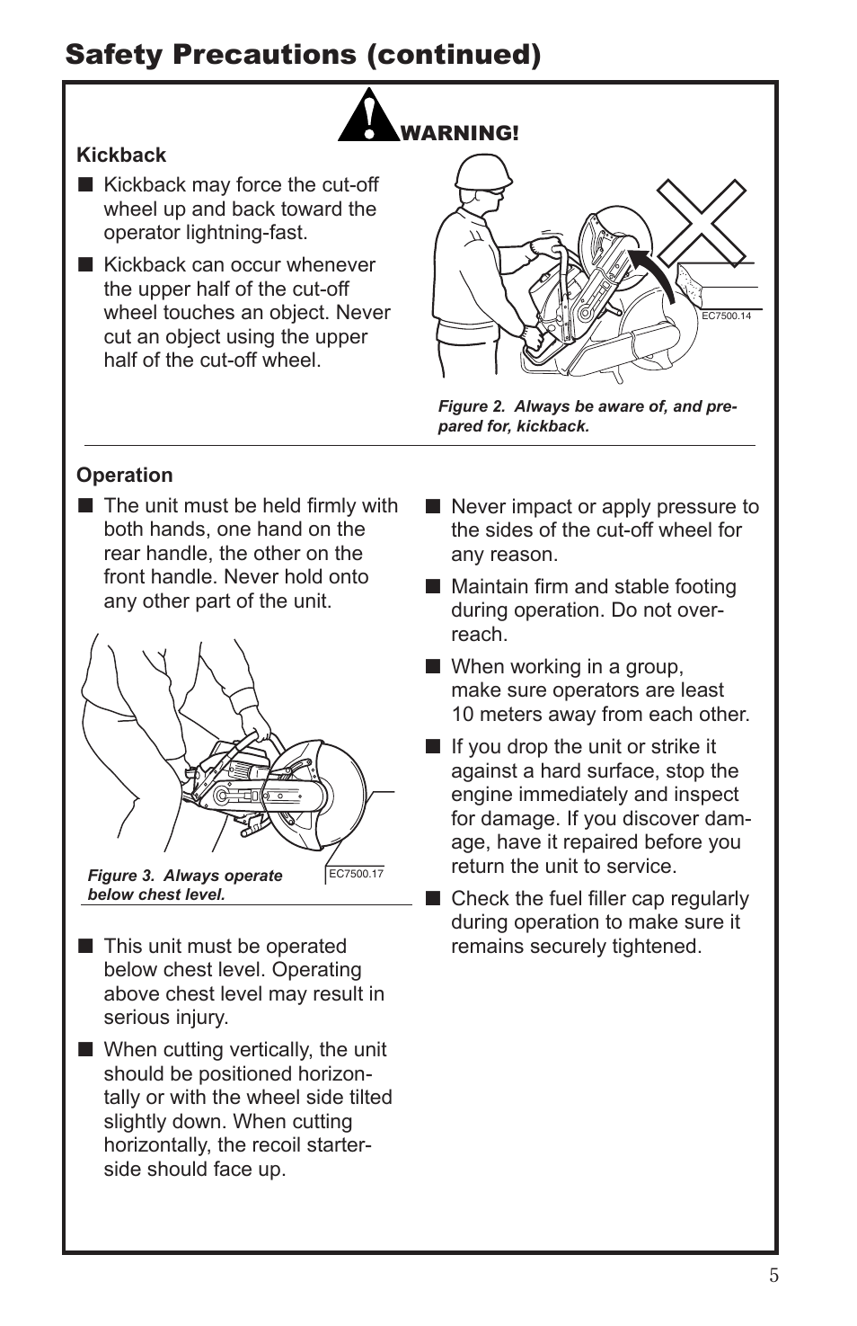 Safety precautions (continued) | Shindaiwa 68006-94310 User Manual | Page 5 / 28