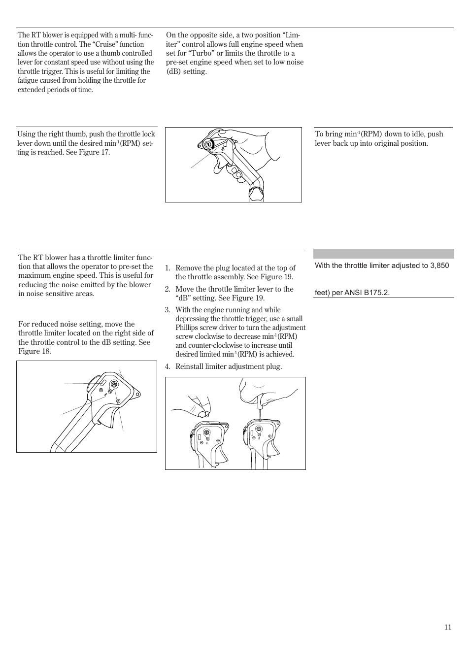 Throttle control rt | Shindaiwa EB802RT User Manual | Page 11 / 60