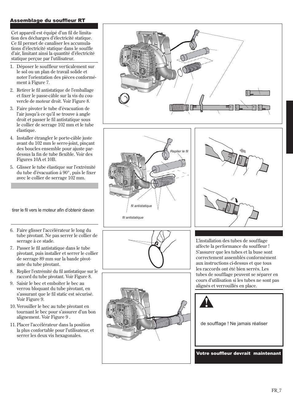 Assemblage (suite) | Shindaiwa EB802RT User Manual | Page 47 / 60