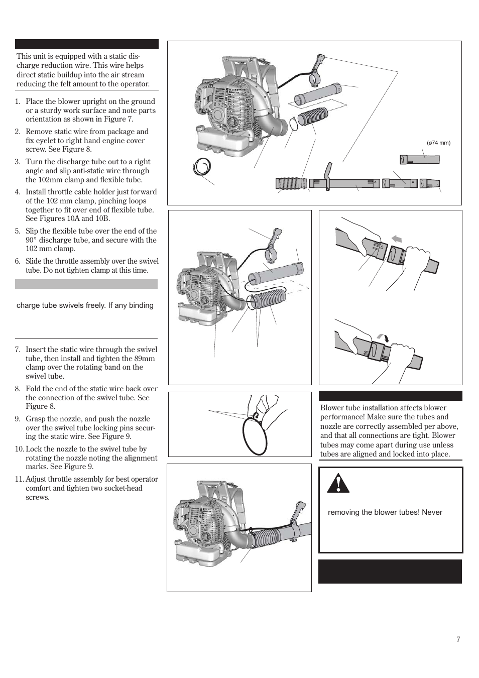 Assembly (continued) | Shindaiwa EB802RT User Manual | Page 7 / 60