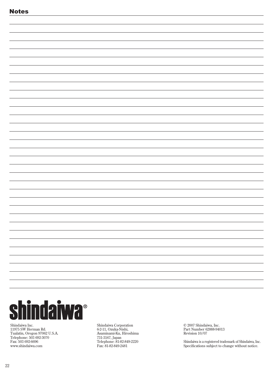 Shindaiwa P231 User Manual | Page 22 / 68