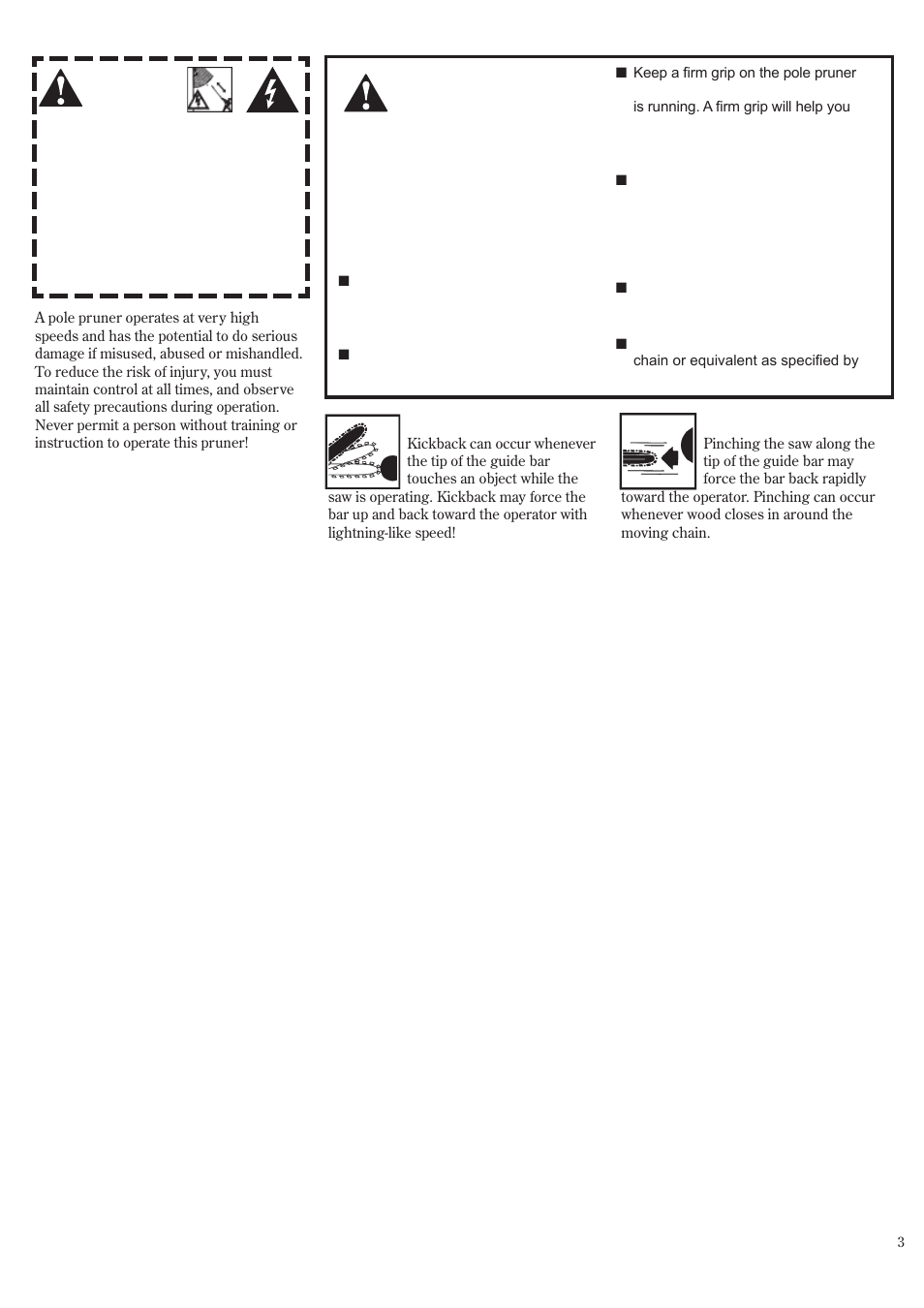 Safety precautions | Shindaiwa P231 User Manual | Page 3 / 68