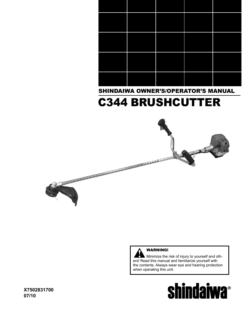 Shindaiwa C344 User Manual | 32 pages