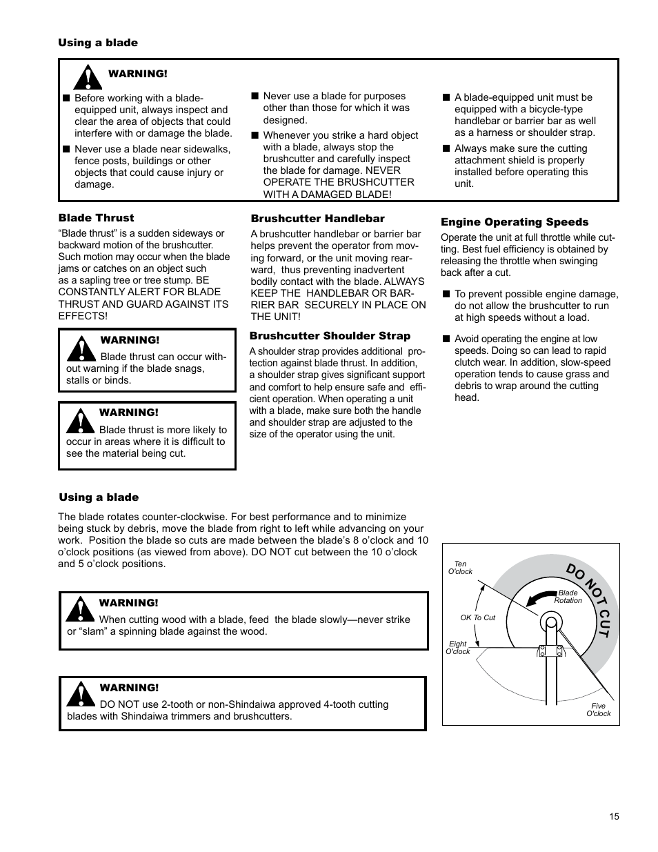 Shindaiwa C344 User Manual | Page 15 / 32