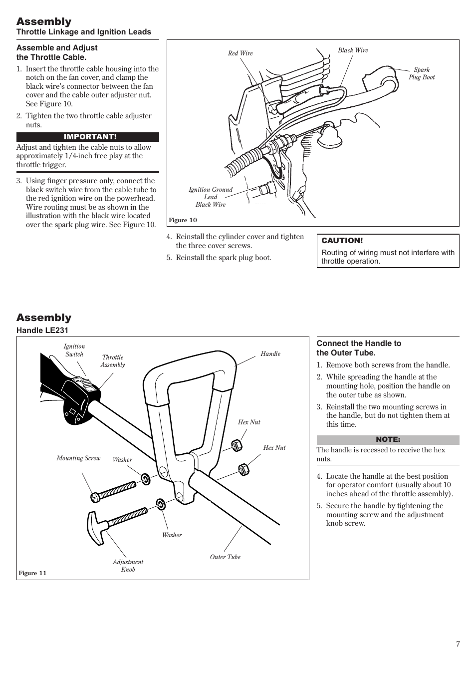 Assembly | Shindaiwa LE231 User Manual | Page 7 / 20