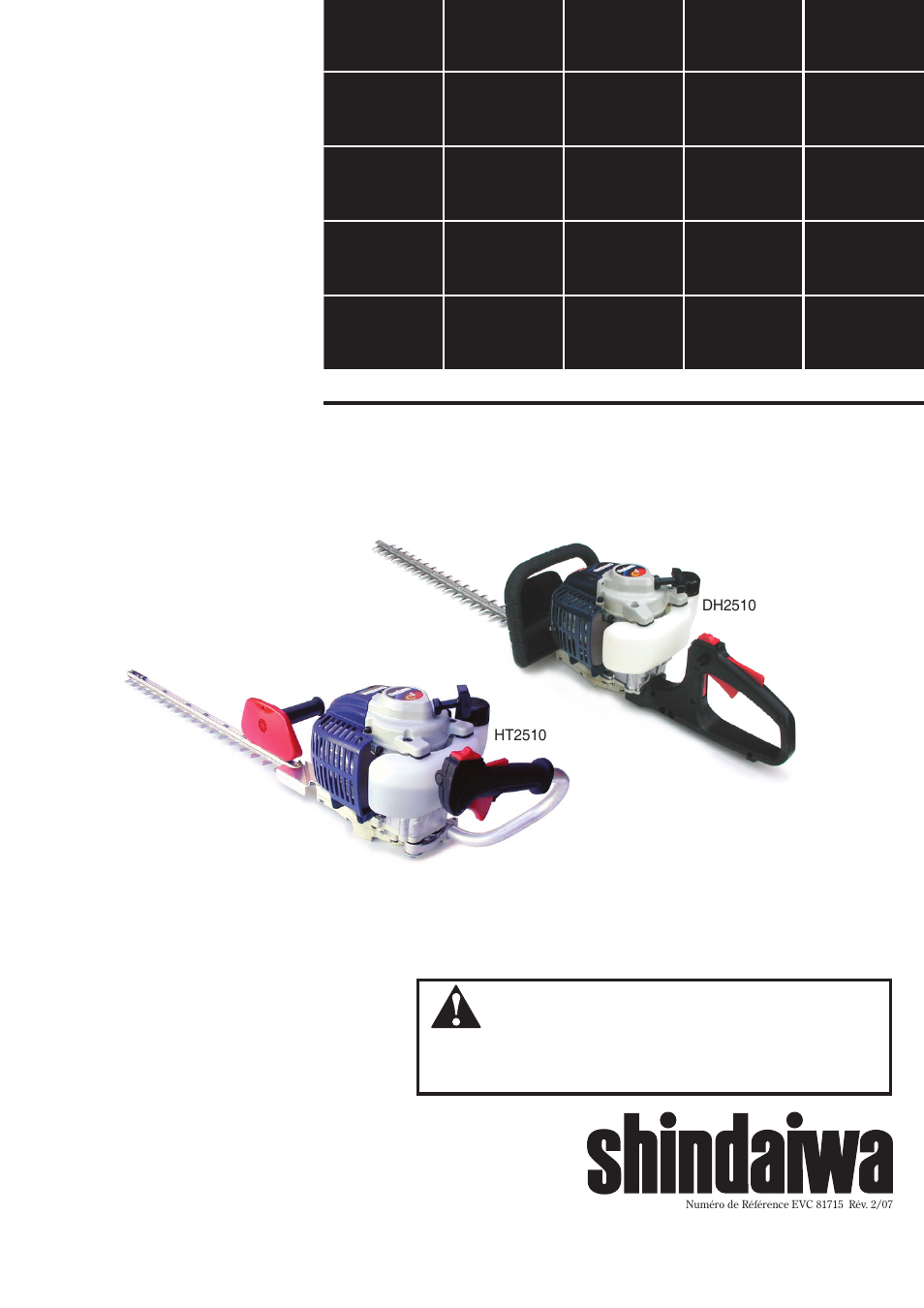 Shindaiwa HT2510/EVC User Manual | Page 33 / 48