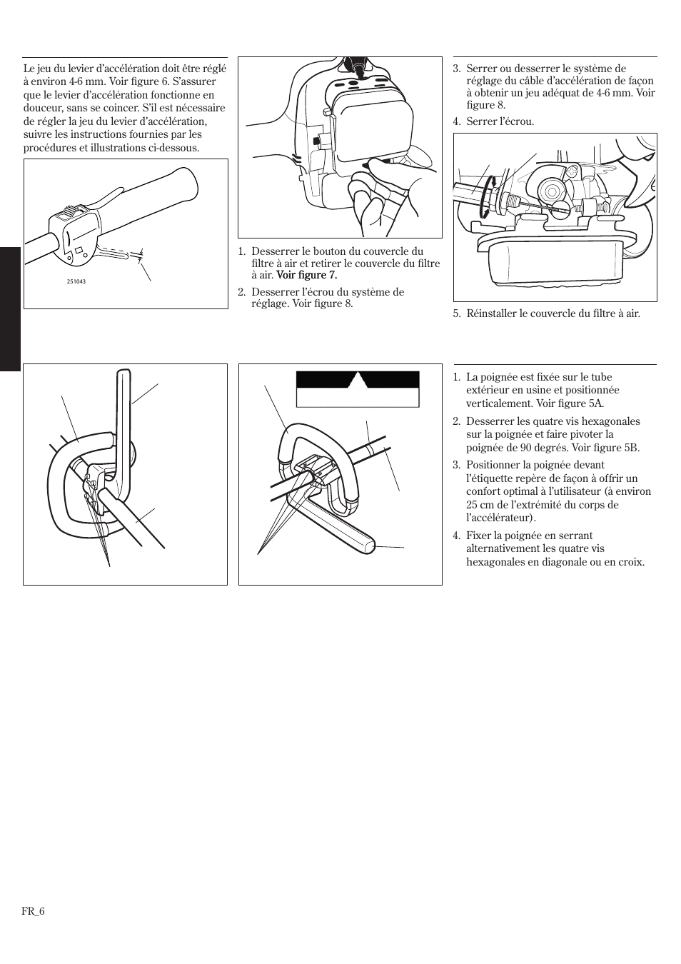 Assemblage et réglage | Shindaiwa T242/EVC User Manual | Page 46 / 60