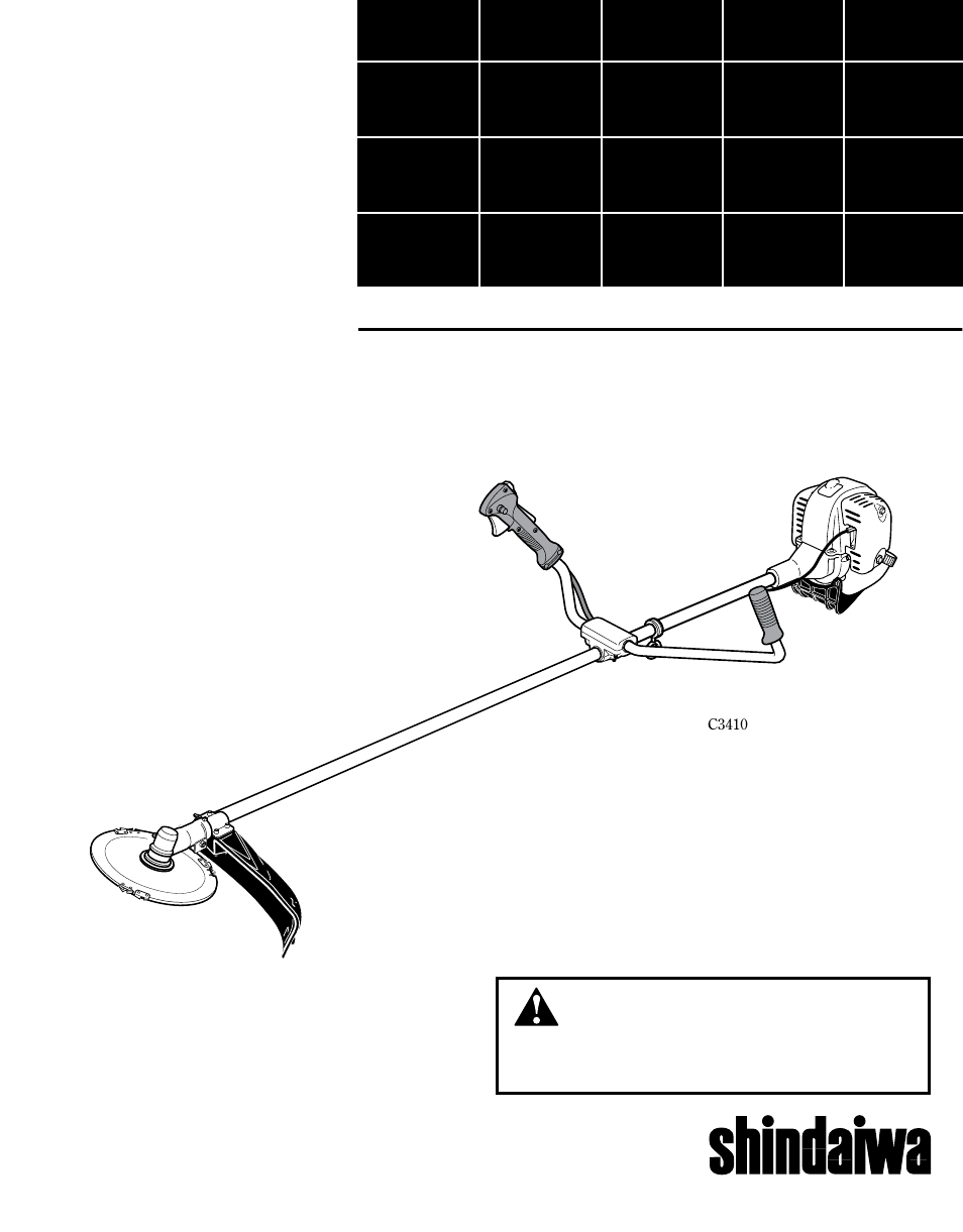 Shindaiwa 81714 User Manual | 48 pages