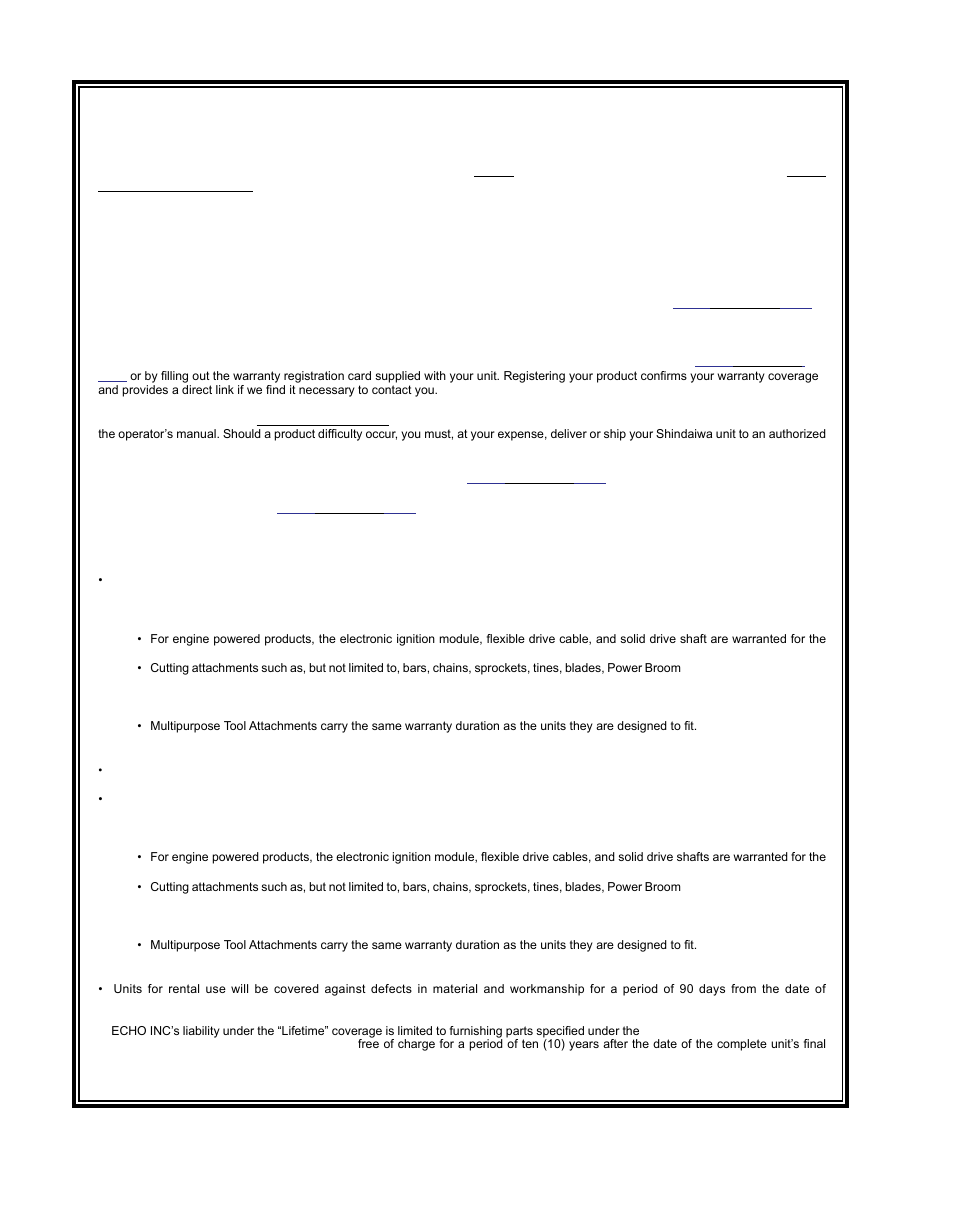 Shindaiwa 81714 User Manual | Page 20 / 48