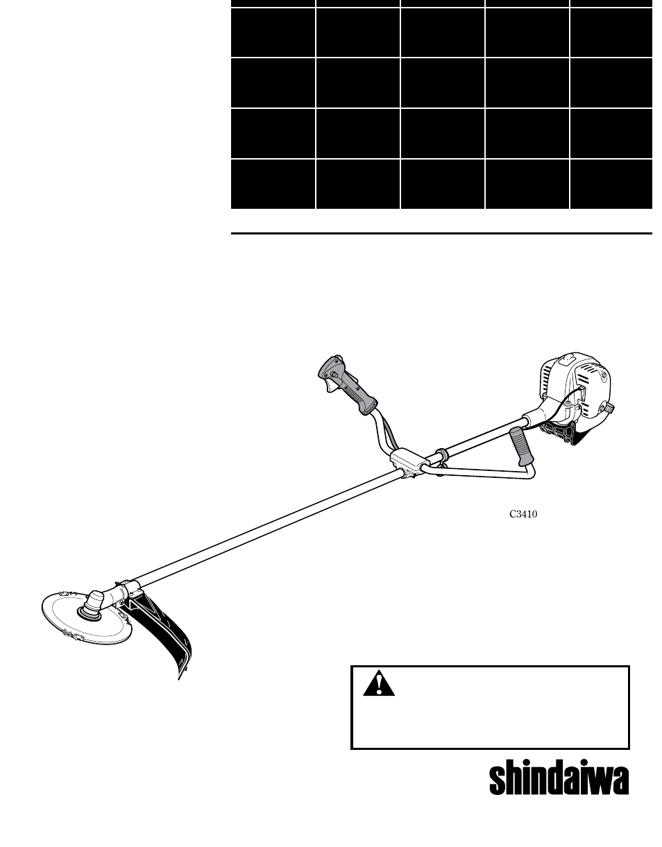 Desmalezadora c3410 | Shindaiwa 81714 User Manual | Page 25 / 48