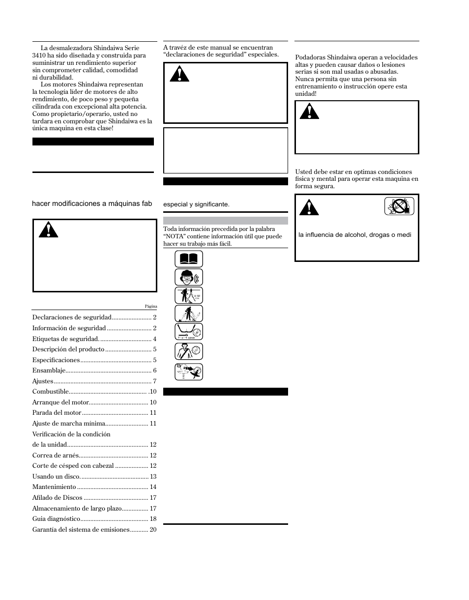 Shindaiwa 81714 User Manual | Page 26 / 48