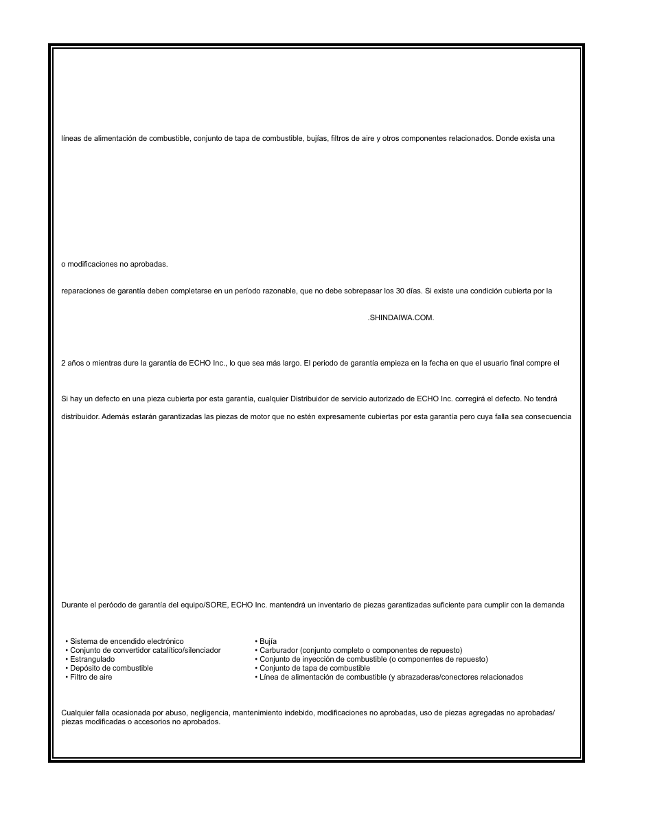 Shindaiwa 81714 User Manual | Page 46 / 48