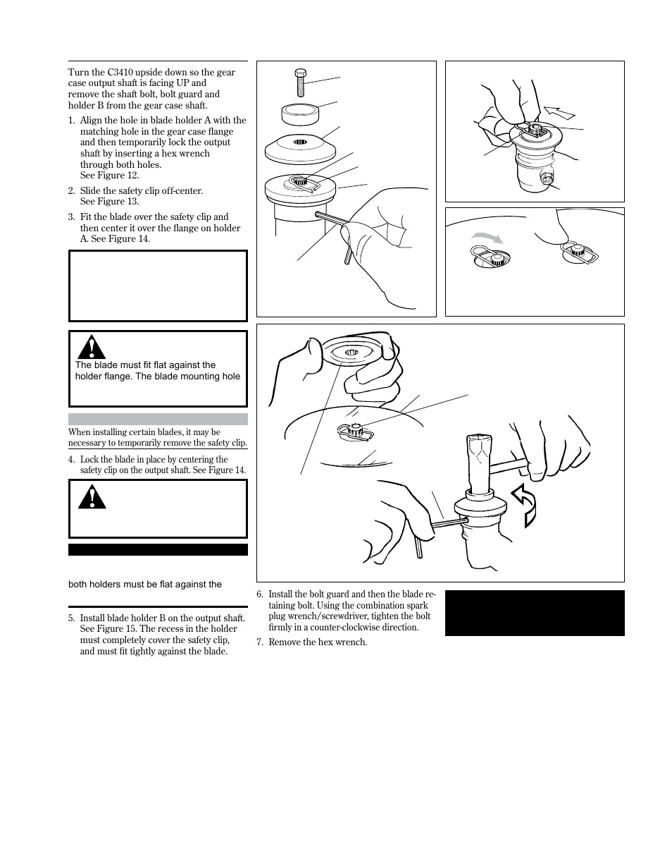 Installing a blade | Shindaiwa 81714 User Manual | Page 9 / 48