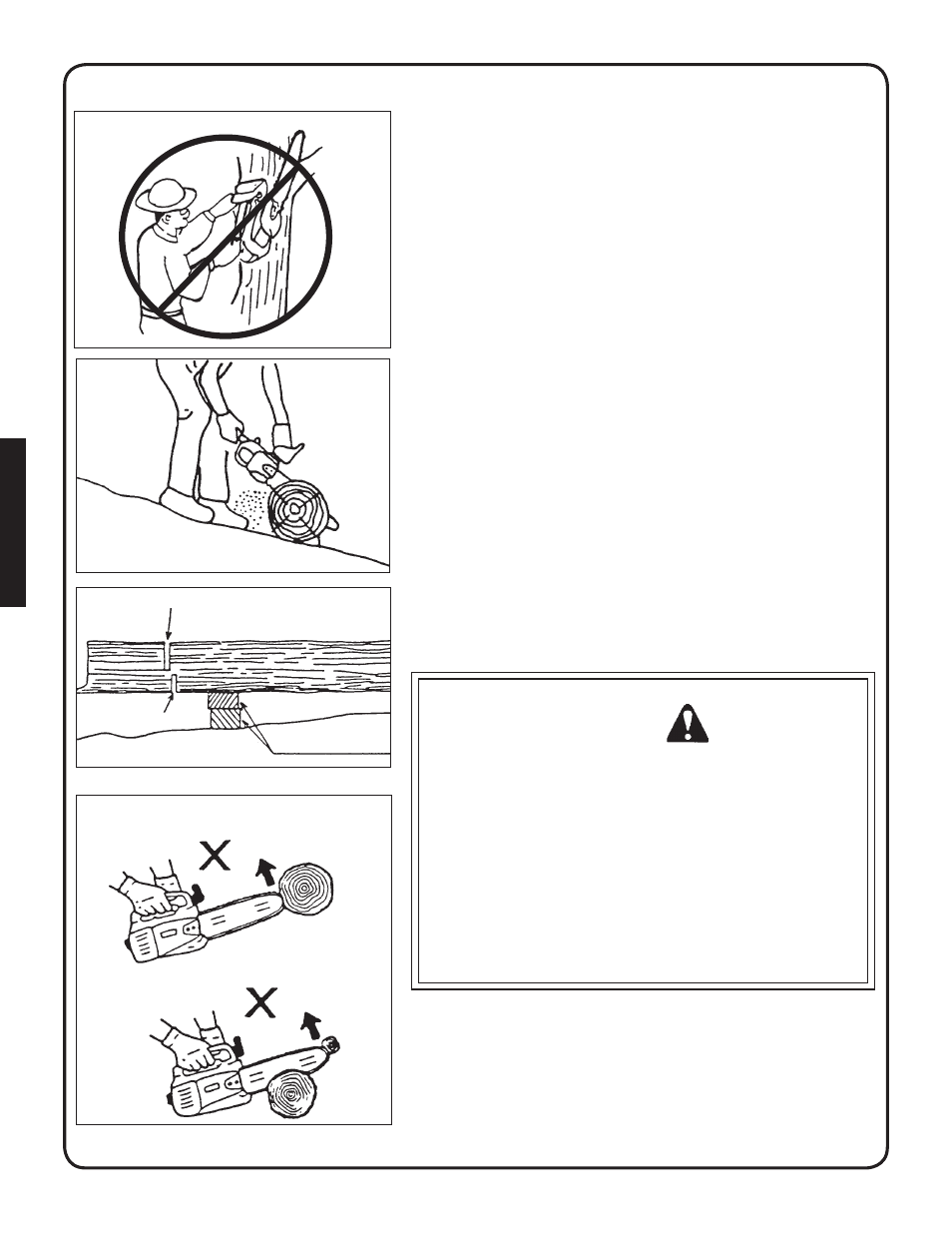 Avertissement danger le rebond est dangereux | Shindaiwa 82085 User Manual | Page 78 / 90