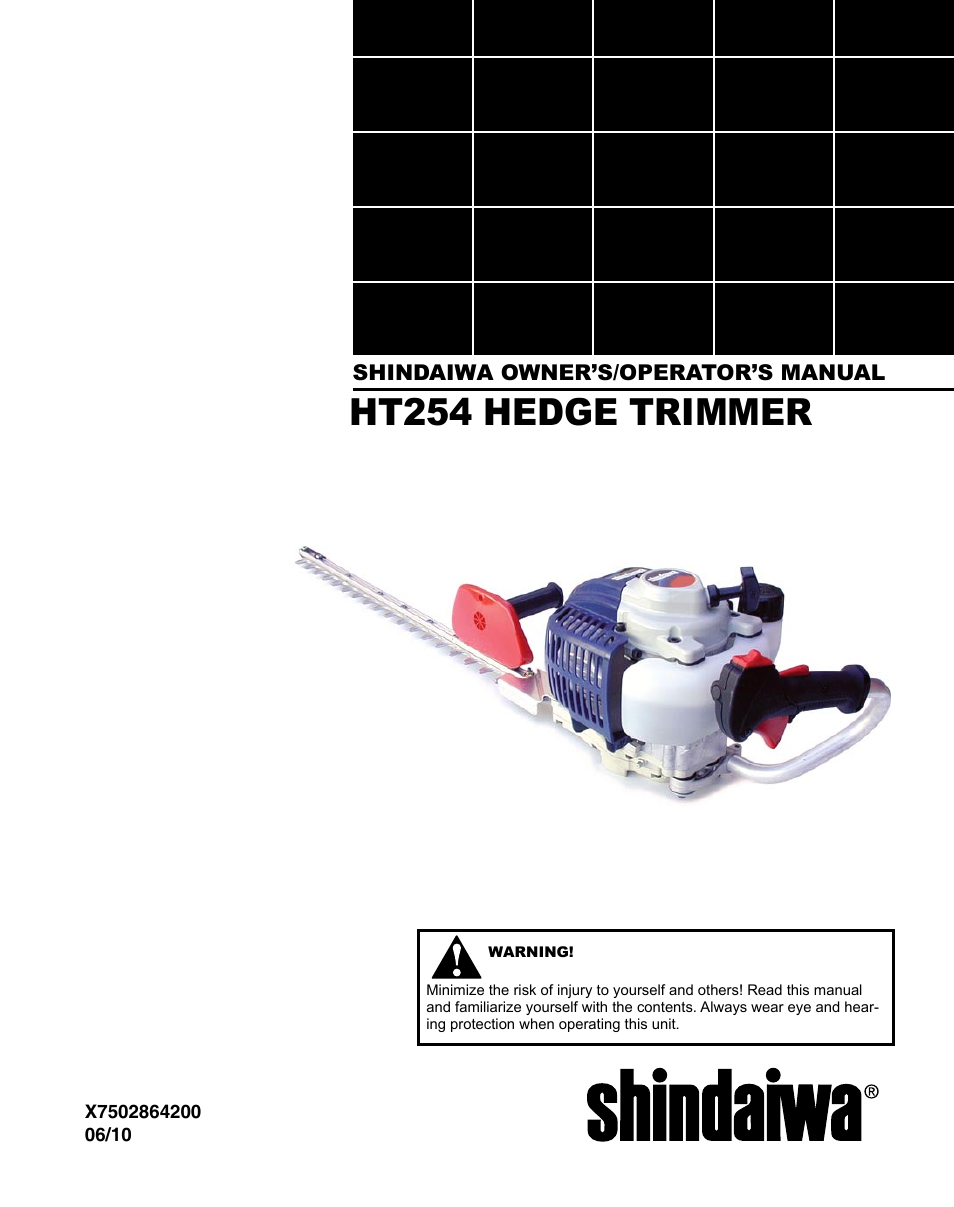 Shindaiwa HT254EF User Manual | 28 pages